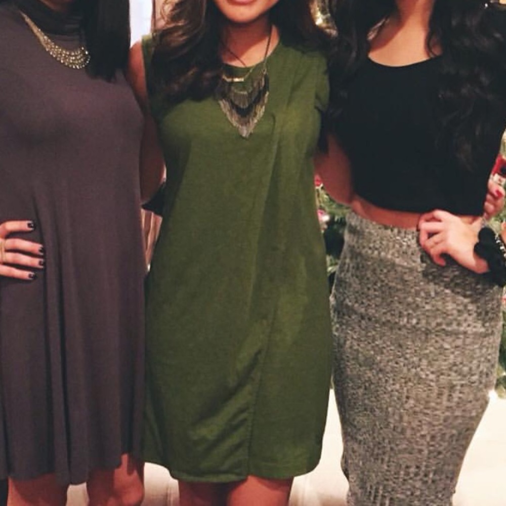 J. Crew Olive Green Shift Dress